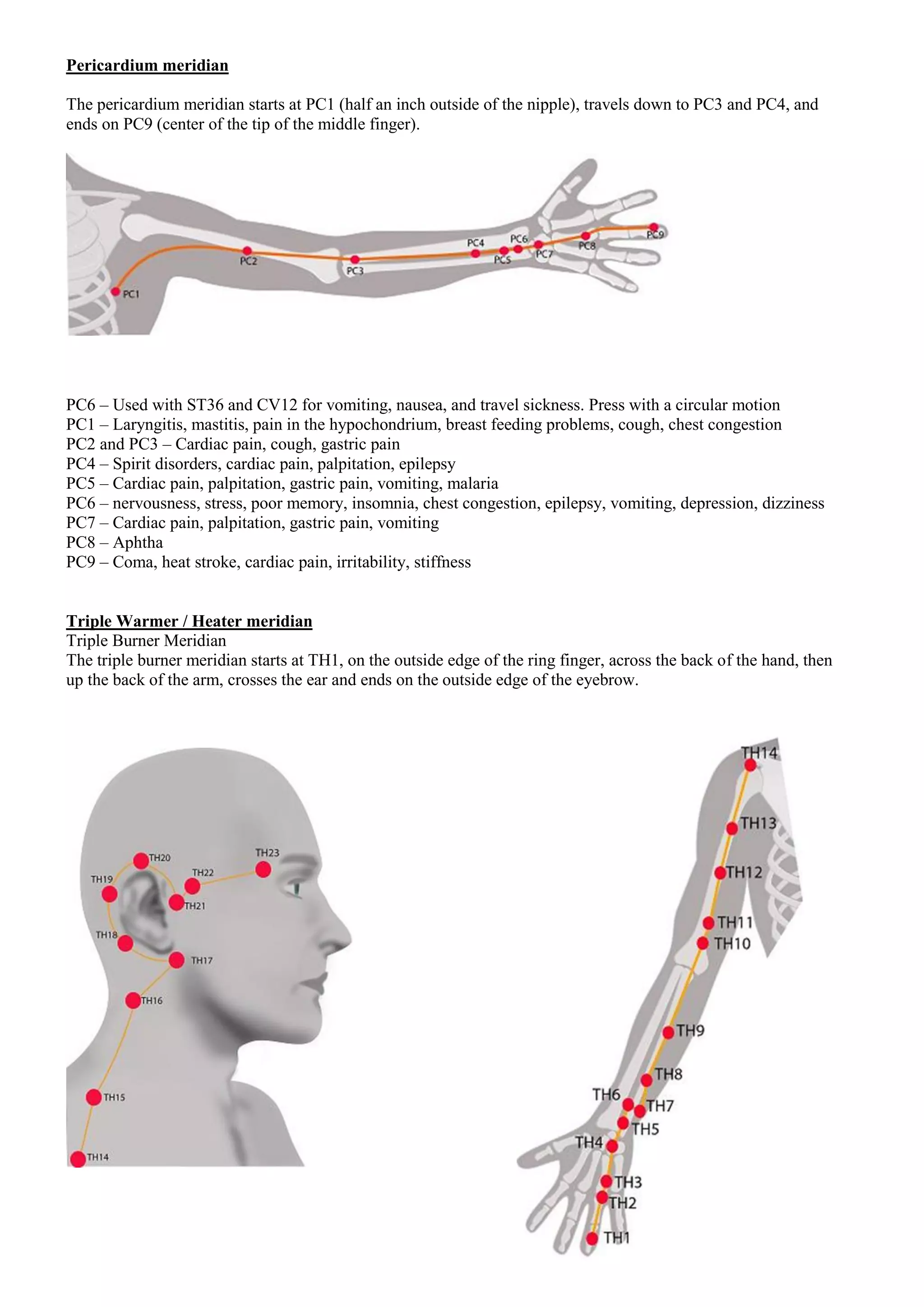 Meridian System.pdf Meridians | PDF