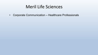 Meril lifesciences   strategy + creative + content platform