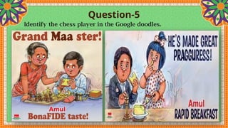 Question-5
Identify the chess player in the Google doodles.
 