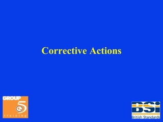 Corrective Actions 