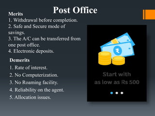 Merits & demerits of types of investment | PPTX