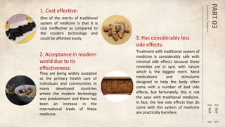 Traditional Effects Merits of traditional system of medicine | PPTX