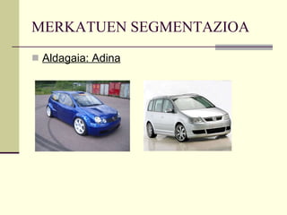 MERKATUEN SEGMENTAZIOA Aldagaia: Adina 
