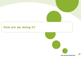 How are we doing it? 