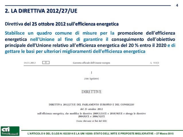 decreto legislativo 4 luglio 2014 n 102 scarico a parete