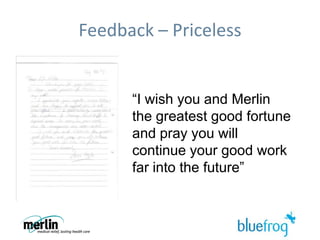 How we did itData Data Data Support from Chief Executive  Get personal Detailed briefing of call centre Then have faith  And listen to your donors 