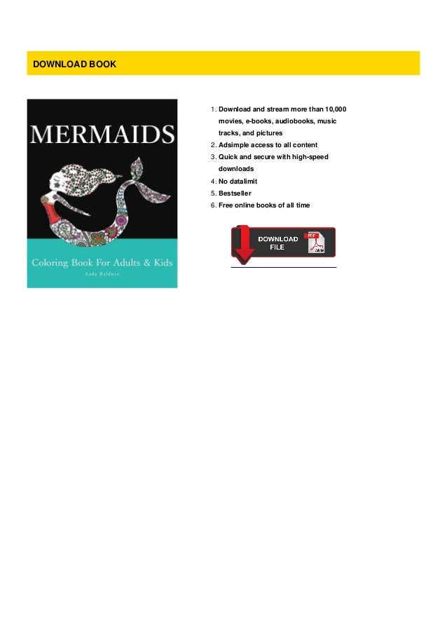 Download Audiobook Mermaids Coloring Book For Adults Kids Volume 1 Kindle