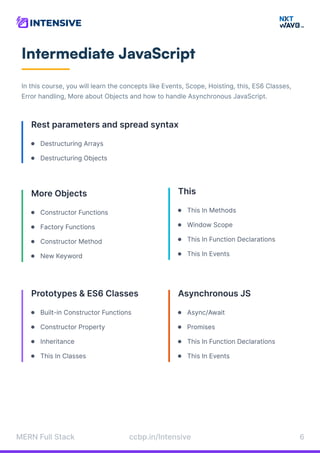 MERN Stack Developer Course Syllabus | PDF