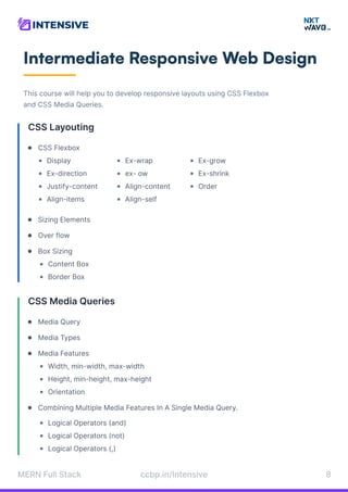 MERN Stack Developer Course Syllabus | PDF