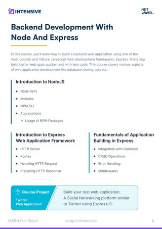 MERN Stack Developer Course Syllabus | PDF