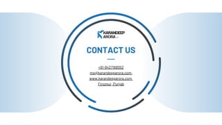 CONTACT US
+91-8427168052
me@karandeeparora.com
www.karandeeparora.com
Firozpur, Punjab
 