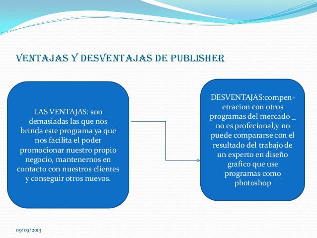 Resultado de imagen para microsoft publisher ventajas y desventajas