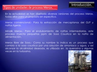 Proceso Merox | PPTX