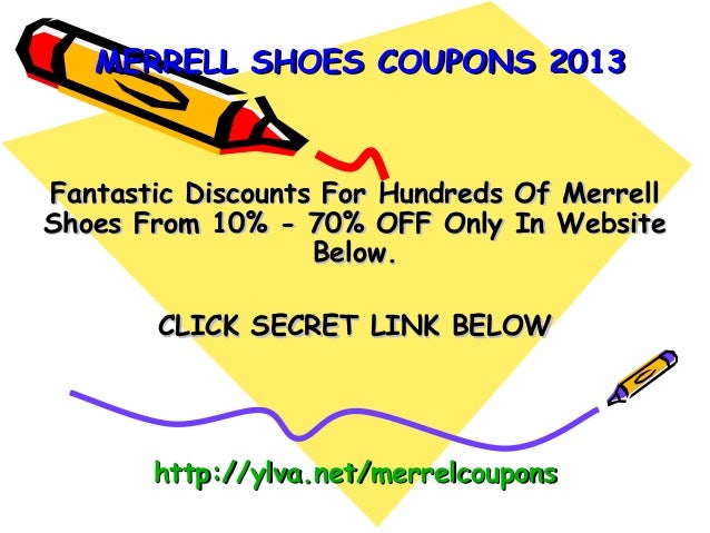 coupons for merrell shoes