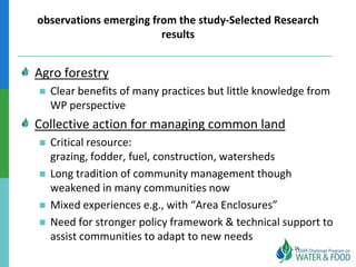 Ethiopian Water and Land Management programs over 35 years: Lessons learned and to be learned