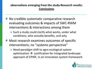 Ethiopian Water and Land Management programs over 35 years: Lessons learned and to be learned