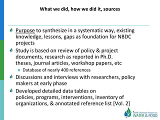 Ethiopian Water and Land Management programs over 35 years: Lessons learned and to be learned