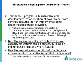 Ethiopian Water and Land Management programs over 35 years: Lessons learned and to be learned