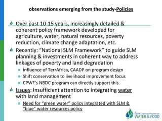 Ethiopian Water and Land Management programs over 35 years: Lessons learned and to be learned
