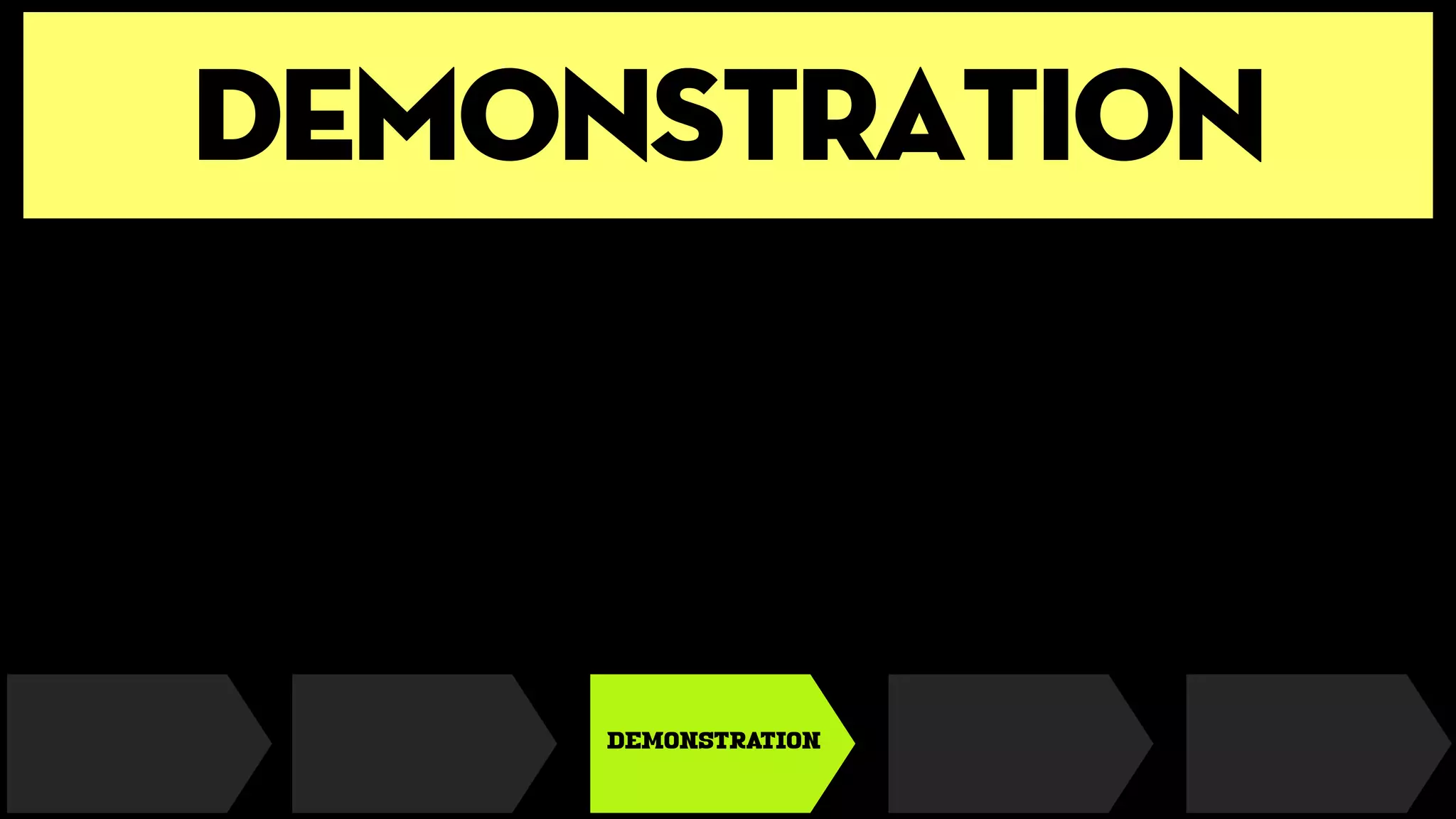 demonstration
DEMONSTRATION
 