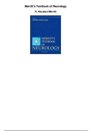 Merritt's Textbook of Neurology
H. Houston Merritt
 