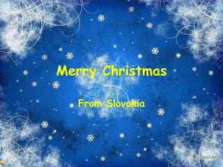 Merry Christmas From Slovakia 