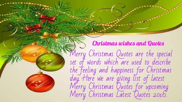 Merry christmas 2016 quotes, wishes, cards, images all in one place