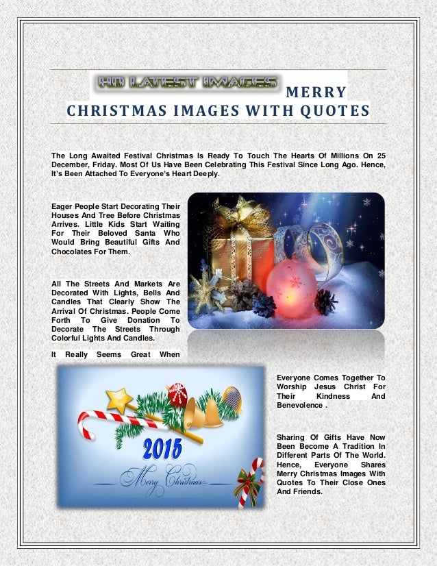 Merry Christmas Images With Quotes