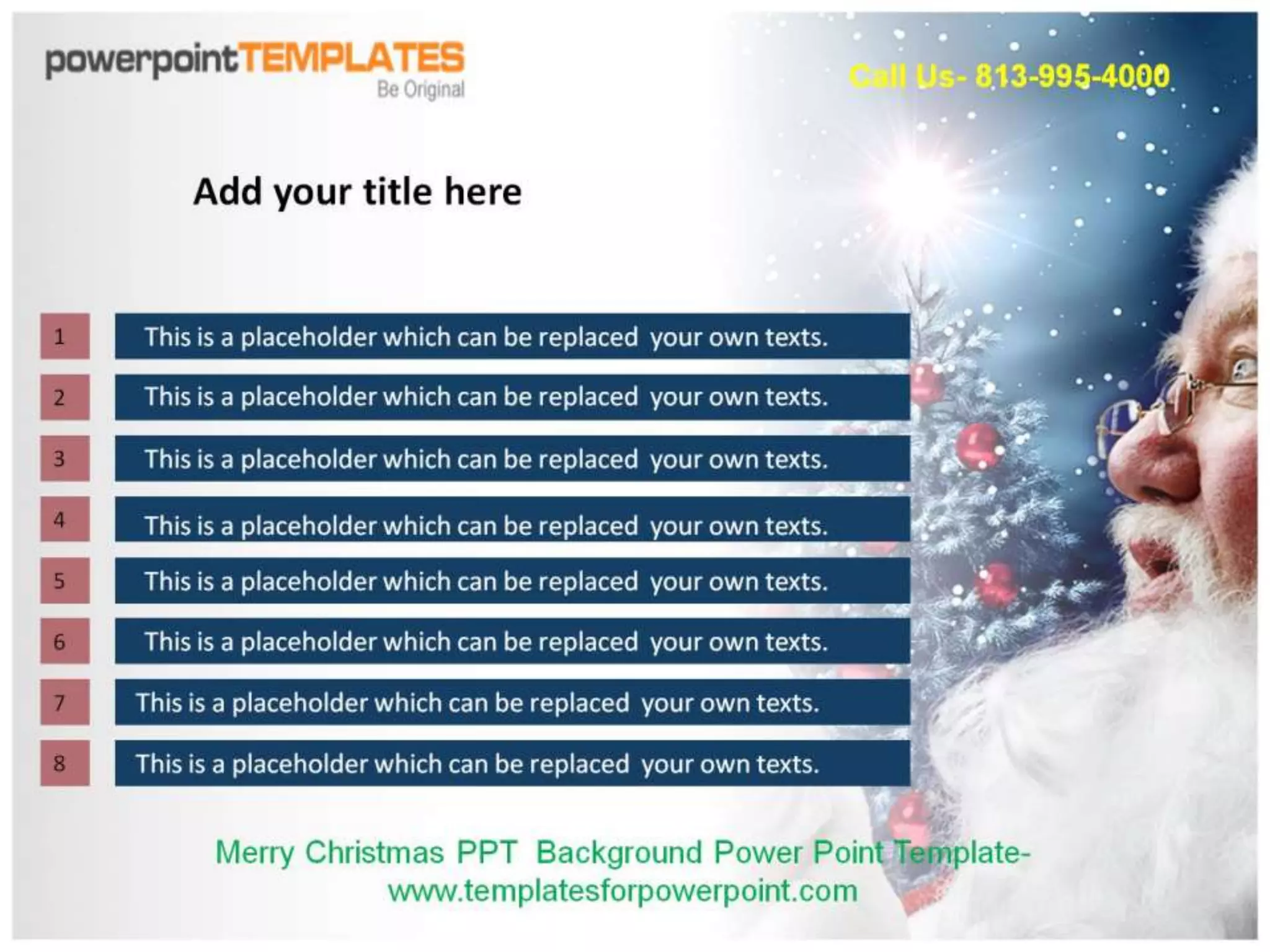 Merry Christmas PPT Background Powerpoint Template | PPTX