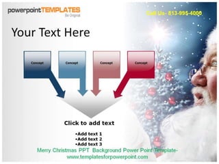 Merry Christmas PPT Background Powerpoint Template 