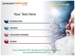 Merry Christmas PPT Background Powerpoint Template 
