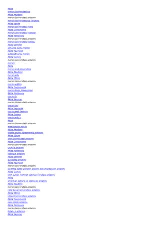 Mersin universitesi-anlatimi