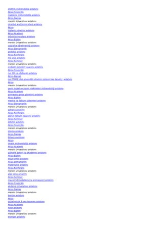 Mersin universitesi-anlatimi