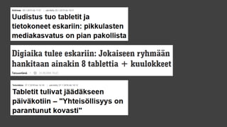 Mediakasvatus varhaiskasvatuksessa (Kuopio 24.9.2016)