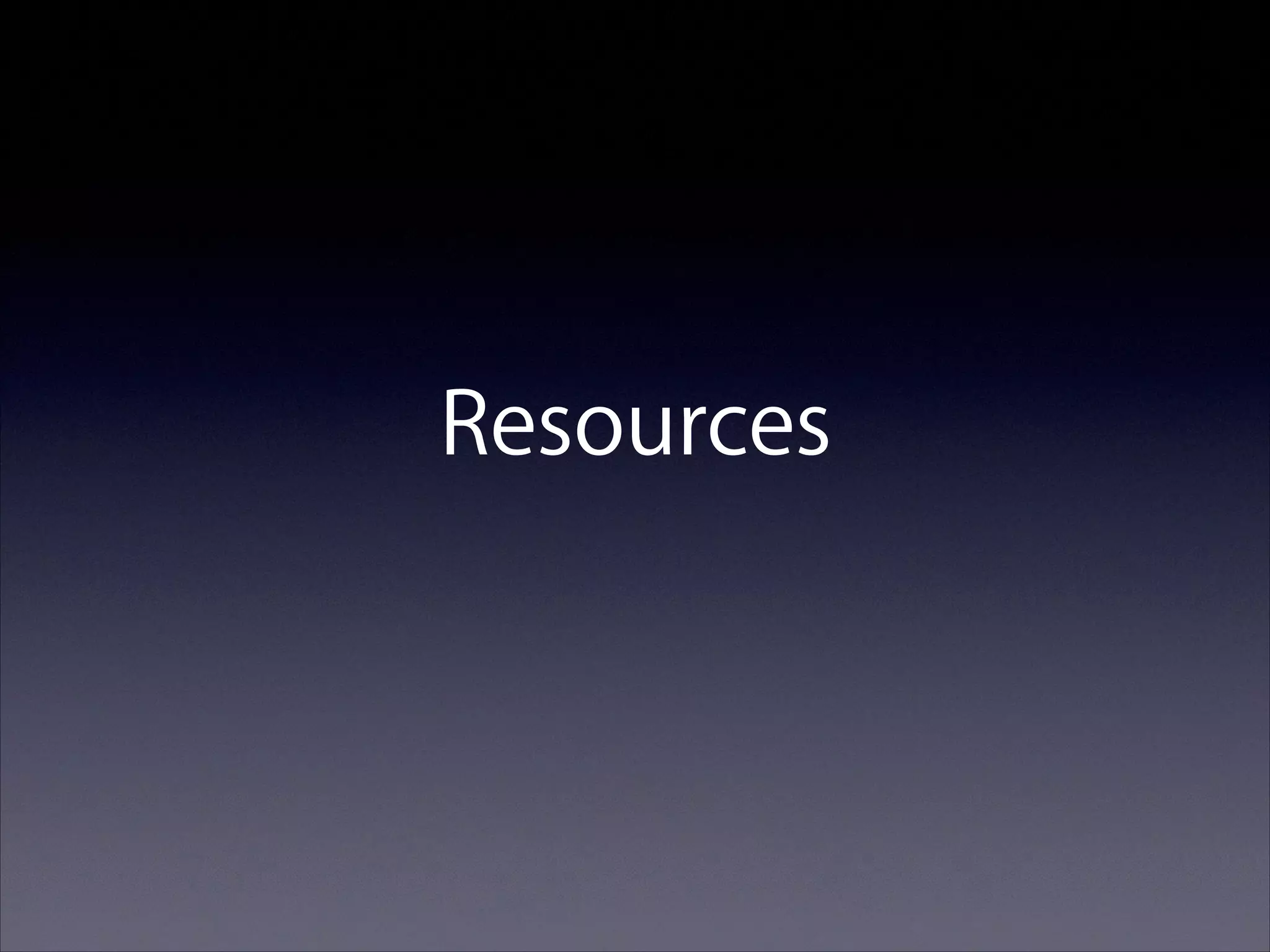 Resources

 