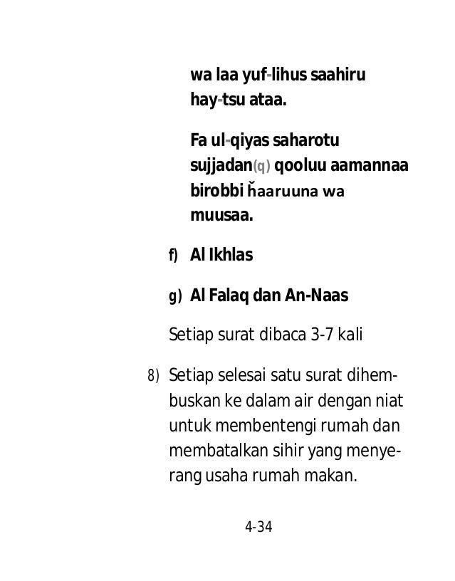 Meruqyah Rumah dan/atau Tempat Usaha