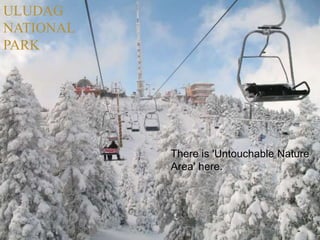 ULUDAG 
NATIONAL 
PARK 
There is 'Untouchable Nature 
Area' here. 
 