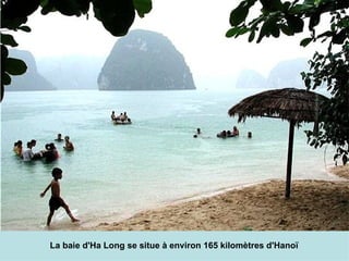 La baie d'Ha Long se situe à environ 165 kilomètres d'Hanoï 