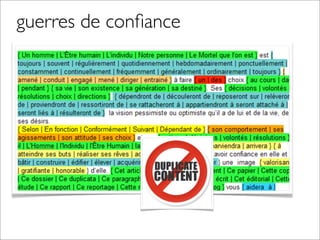 guerres de conﬁance
 