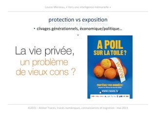 clivages générationnels, économique/politique… 