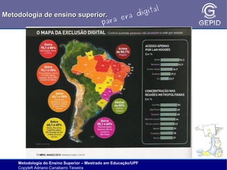 l
gita
i
Metodologia de ensino superior.
ra d
e
ara
p

Metodologia do Ensino Superior – Mestrado em Educação/UPF
Copyleft Adriano Canabarro Teixeira

 