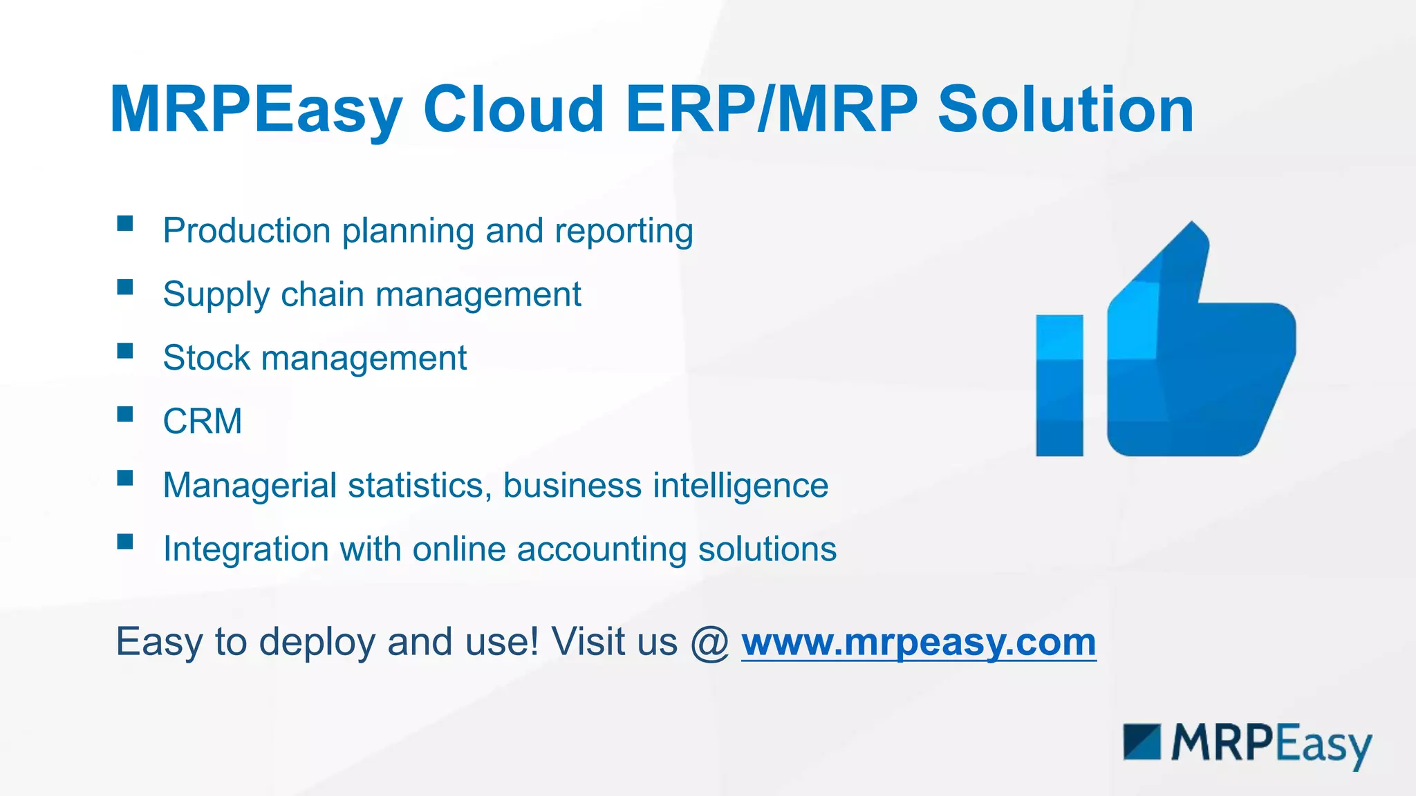 MES - Manufacturing Execution System Explained | PPT
