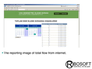 The reporting image of total flow from internet. 