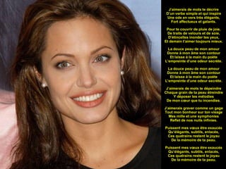   J’aimerais de mots te décrire D’un verbe simple et qui inspire Une ode en vers très élégants, Fort affectueux et galants. Pour te couvrir de pluie de joie, De traits de velours et de soie, D’étincelles inonder tes yeux, Et demain t’aimer toujours mieux. La douce peau de mon amour Donne à mon âme son contour Et laisse à la main du poète L’empreinte d’une odeur secrète. La douce peau de mon amour Donne à mon âme son contour Et laisse à la main du poète L’empreinte d’une odeur secrète. J’aimerais de mots te dépeindre Chaque grain de ta peau étreindre Y déposer les mélodies De mon cœur que tu incendies. J’aimerais graver comme un gage Tout mon bonheur sur ton visage Mes mille et une symphonies Reflet de nos nuits infinies. Puissent mes vœux être exaucés Qu’élégants, subtils, enlacés, Ces quatrains restent le joyau De la mémoire de ta peau. Puissent mes vœux être exaucés Qu’élégants, subtils, enlacés, Ces quatrains restent le joyau De la mémoire de ta peau.   