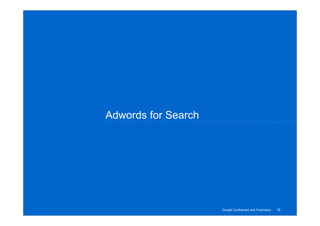 Adwords for Search




                                                           19
                     Google Confident...