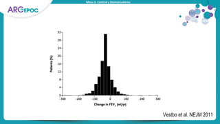 Mesa 2. Control y biomarcadores
Vestbo et al. NEJM 2011
 