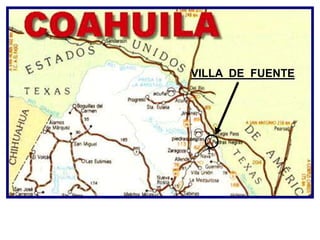 VILLA DE FUENTE




UBICACION DE VILLA DE FUENTE
MUNICIPIO DE PIEDRAS NEGRAS COAHUILA
 