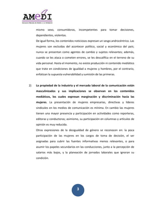 !

          1,21)! 2/A)=! ;)-2?1,+)*.2=! ,-;)18/3/-3/2! 8.*.! 3)1.*! +/;,2,)-/2=!
          +/8/-+,/-3/2=!G,)0/-3.24"
          N/!,5?.0!H)*1.=!0)2!;)-3/-,+)2!-)3,;,)2)2!/A8*/2.-!?-!2/25)!.-+*);C-3*,;)4!6.2!
          1?L/*/2! 2)-! /A;0?,+.2! +/0! .;)-3/;/*! 8)0>3,;)=! 2);,.0! B! /;)-71,;)! +/0! 8.>2]!
          -?-;.! 2/! 8*/2/-3.-! ;)1)! .5/-3/2! +/! ;.1J,)! B! 2?L/3)2! */0/G.-3/2]! .+/1K2=!
          ;?.-+)!2/!0/2!.3.;.!)!;)1/3/-!/**)*/2=!2/! 0/2!+/2;.0,H,;.! /-!/0!3/**/-)!+/!2?!
          G,+.!8/*2)-.04!F.23.!/0!1)1/-3)=!-)!/A,23/!8*)+?;;,7-!-,!;)-3/-,+)!1/+,K3,;)!
          I?/! 3*.3/! /-! ;)-+,;,)-/2! +/! ,5?.0+.+! .! 1?L/*/2! B! <)1J*/2=! 8)*! /0! ;)-3*.*,)=!
          /-H.3,9.-!0.!2?8?/23.!G?0-/*.J,0,+.+!B!2?1,2,7-!+/!0.2!8*,1/*.24!"
          "
    RX!   %5"O9.O-+,5,",+":5"-3,2/A9-5"7"+:"1+945,.":5S.95:",+":5"4.123-454-63"+/AM3"
          15/42:-3-N5,./" 7" /2/" -1O:-454-.3+/" /+" .S/+9B53" +3" :./" 4.3A+3-,./"
          1+,-MA-4./T" :./" 425:+/" +=O9+/53" 159Q-354-63" 7" ,-/49-1-354-63" U54-5" :5/"
          12V+9+/4! 6.! 8*/2/-3.;,7-! +/! 1?L/*/2! /18*/2.*,.2=! +,*/;3,G.2! B! 0>+/*/2!
          2,-+,;.0/2 !/- !0)2 !1/+,)2 !+/ !;)1?-,;.;,7- !/2 !1>-,1.4 !#- !;.1J,) !0.2 !1?L/*/2 !
          3,/-/-! ?-.! 1.B)*! 8*/2/-;,.! B! 8.*3,;,8.;,7-! /-! .;3,G,+.+/2! ;)1)! */8)*3/*.2=!
          /+,3)*.2!B!;)-+?;3)*.2]!.2,1,21)=!2?!8.*3,;,8.;,7-!/-!;)0?1-.2!B!.*3>;?0)2!+/!
          )8,-,7-!/2!1?B!*/+?;,+.4!!
          @3*.2! /A8*/2,)-/2! +/! 0.! +/2,5?.0+.+! +/! 5C-/*)! 2/! */;)-);/-! /-'! 0.! 8);.!
          8.*3,;,8.;,7-! +/! 0.2! 1?L/*/2! /-! 0)2! ;.*5)2! +/! 3)1.! +/! +/;,2,7-=! /0! 2/*!
          .2,5-.+.2! 8.*.! ;?J*,*! 0.2! H?/-3/2! ,-H)*1.3,G.2! 1/-)2! */0/G.-3/2=! )! 8.*.!
          .2?1,*!0)2!8.8/0/2!2/;?-+.*,)2!/-!0.2!;)-+?;;,)-/2=!L?-3)!.! 0.!8/*;/8;,7-!+/!
          2.0.*,)2! 1K2! J.L)2=! B! 0.! 80.-/.;,7-! +/! L)*-.+.2! 0.J)*.0/2! I?/! ,5-)*.-! 2?!
          ;)-+,;,7-4!
!
!


!

!
                                              R"
 