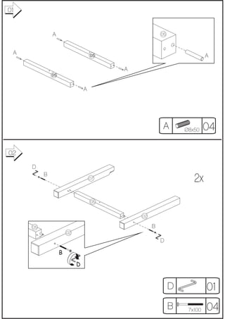 01


              A                                       05



 A                                  05                                  A

                                         A
              05


                                A




                                                      A        Ø8x50    04

02

     D
          B
                                    07                            2x
                                    05


                                             02

     05                                           B
                       02
                                                      D

                   B
                            D


                                                           D            01
                                                           B    7x100   04
 