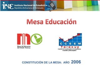 C
CONSTITUCIÓN DE LA MESA: AÑO 2006
 